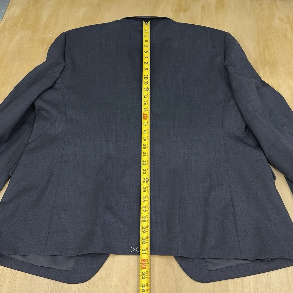 Jos A Bank Suit Top Jacket Blazer Sport Coat Men 50R Tailored Fit Wool Dark Gray